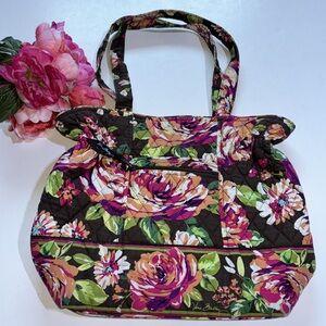 VERA BRADLEY Purse Retired from Winter 2012 English Rose Laura Bag